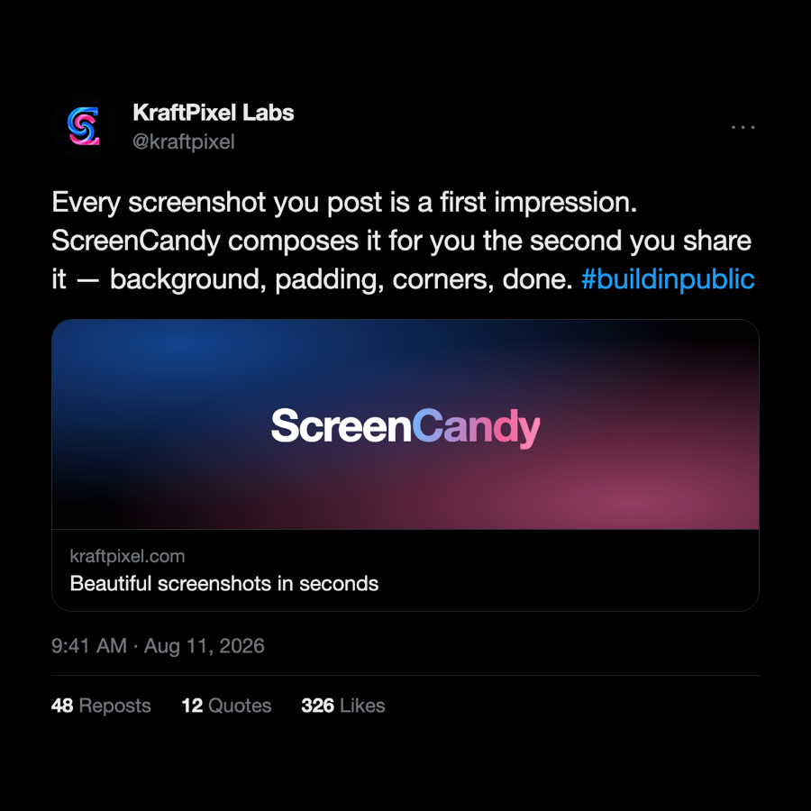 A raw screenshot of a social post, flat and hard-edged
